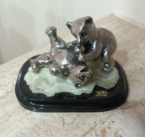 Piccola scultura orsetti d - scultura, m&d
