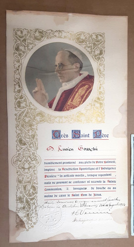 1954 apostolic blessing - 1954,